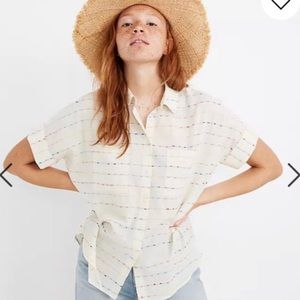 Madewell Courier Shirt in Flecked Rainbow